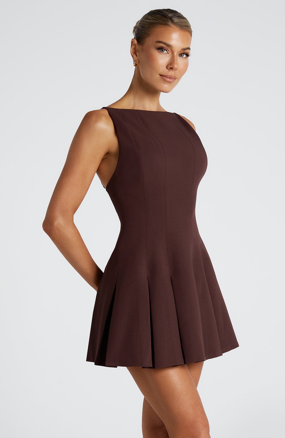 Vestido Mini Rory - Marrón Púrpura