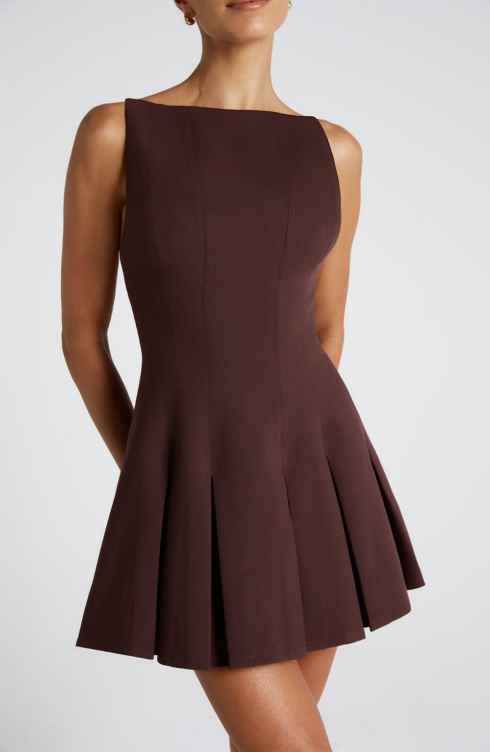 Vestido Mini Rory - Marrón Púrpura