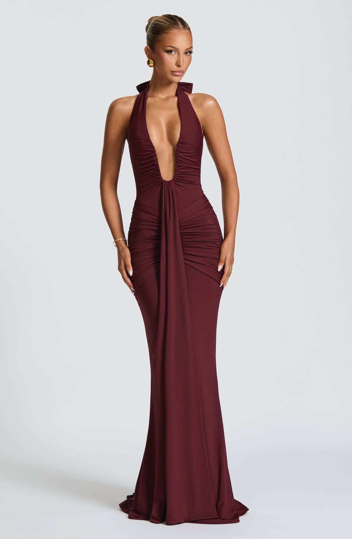 Vestido Maxi Rosetta - Laca Cereza