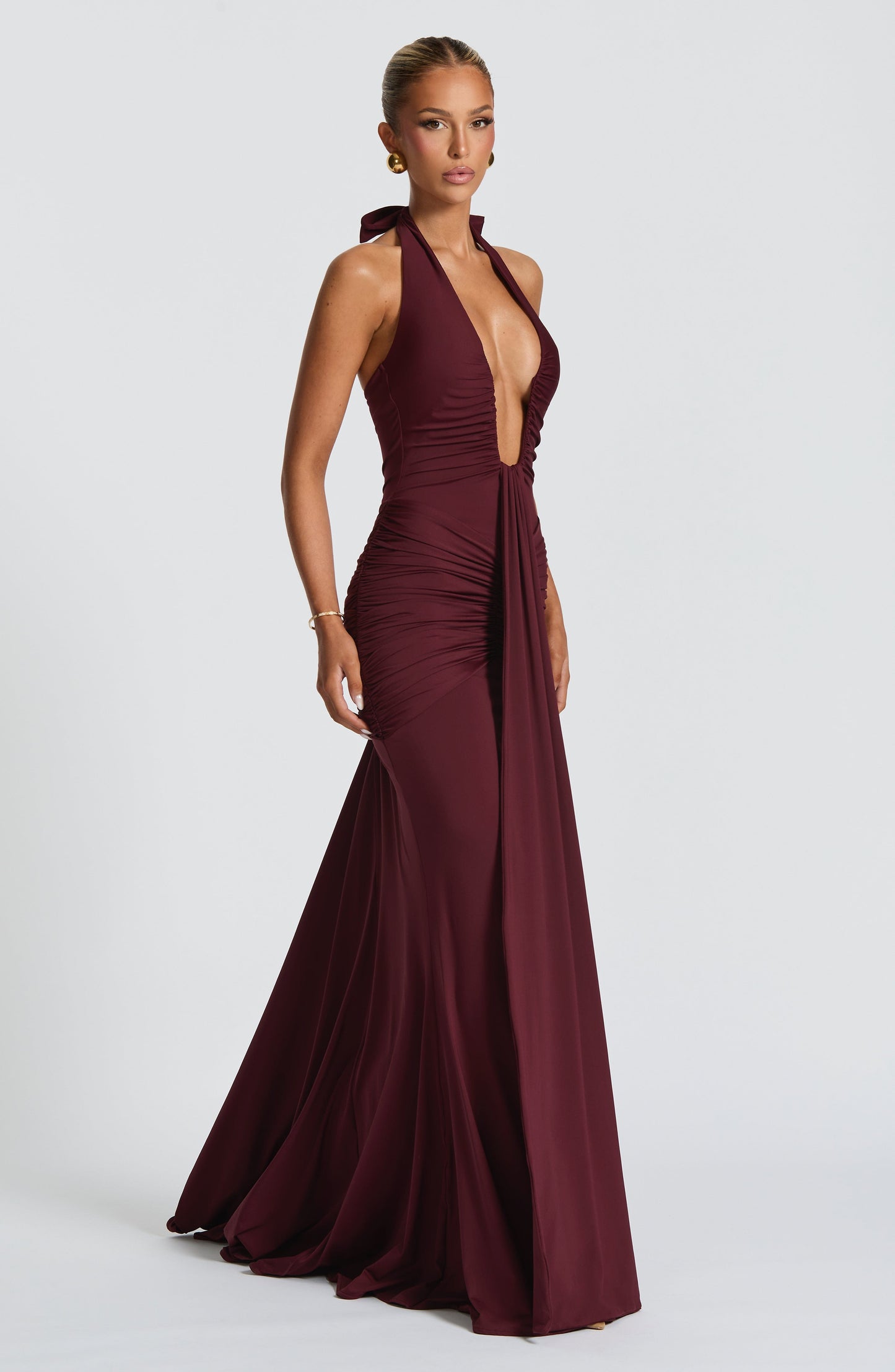 Vestido Maxi Rosetta - Laca Cereza