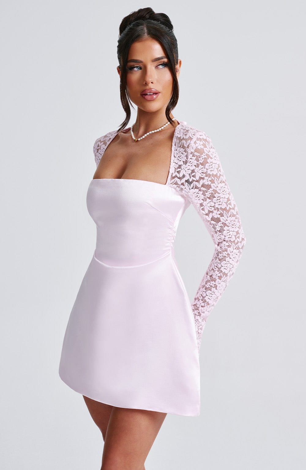 Vestido Mini Sadie - Rosa Pastel