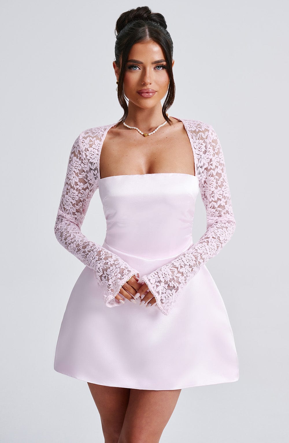 Vestido Mini Sadie - Rosa Pastel