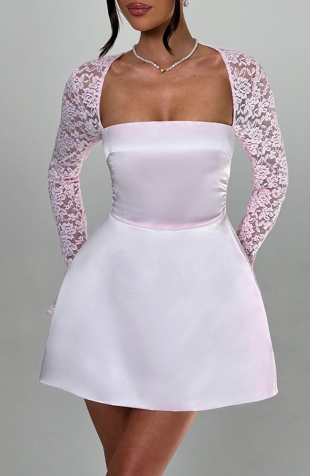Vestido Mini Sadie - Rosa Pastel