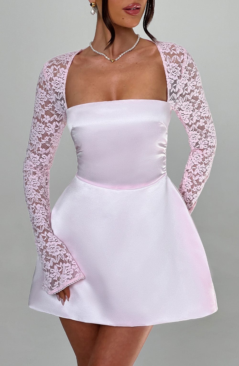 Vestido Mini Sadie - Rosa Pastel