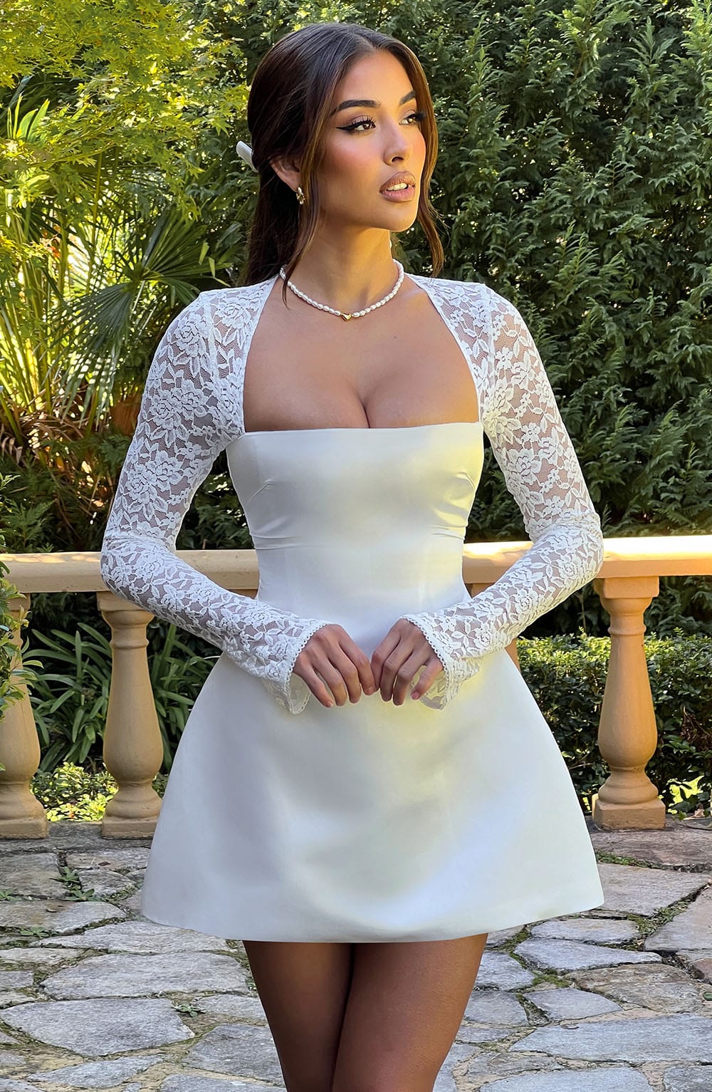 Vestido Mini Sadie - Marfil
