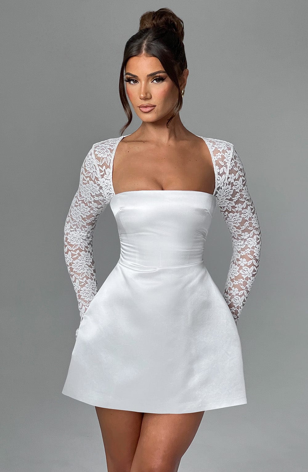Vestido Mini Sadie - Marfil