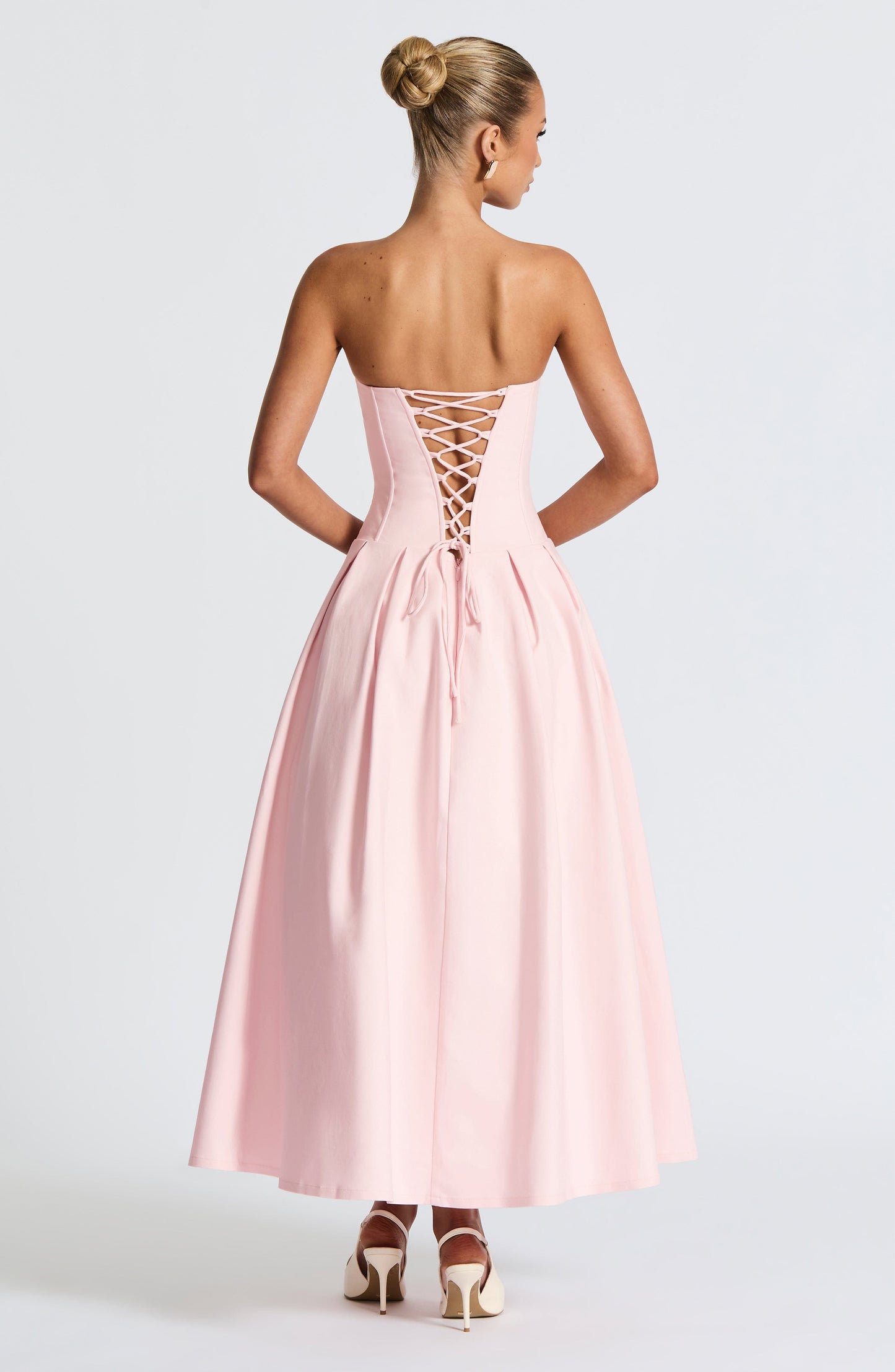 Vestido Midi Salma - Rosa Claro