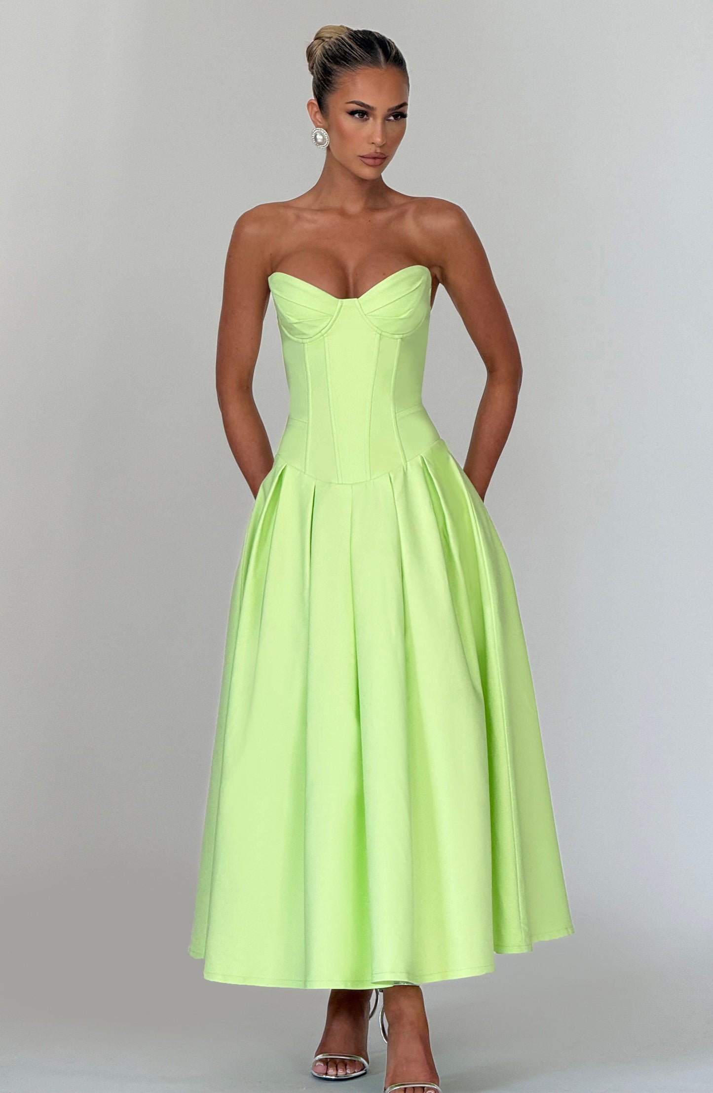 Vestido Midi Salma - Limón