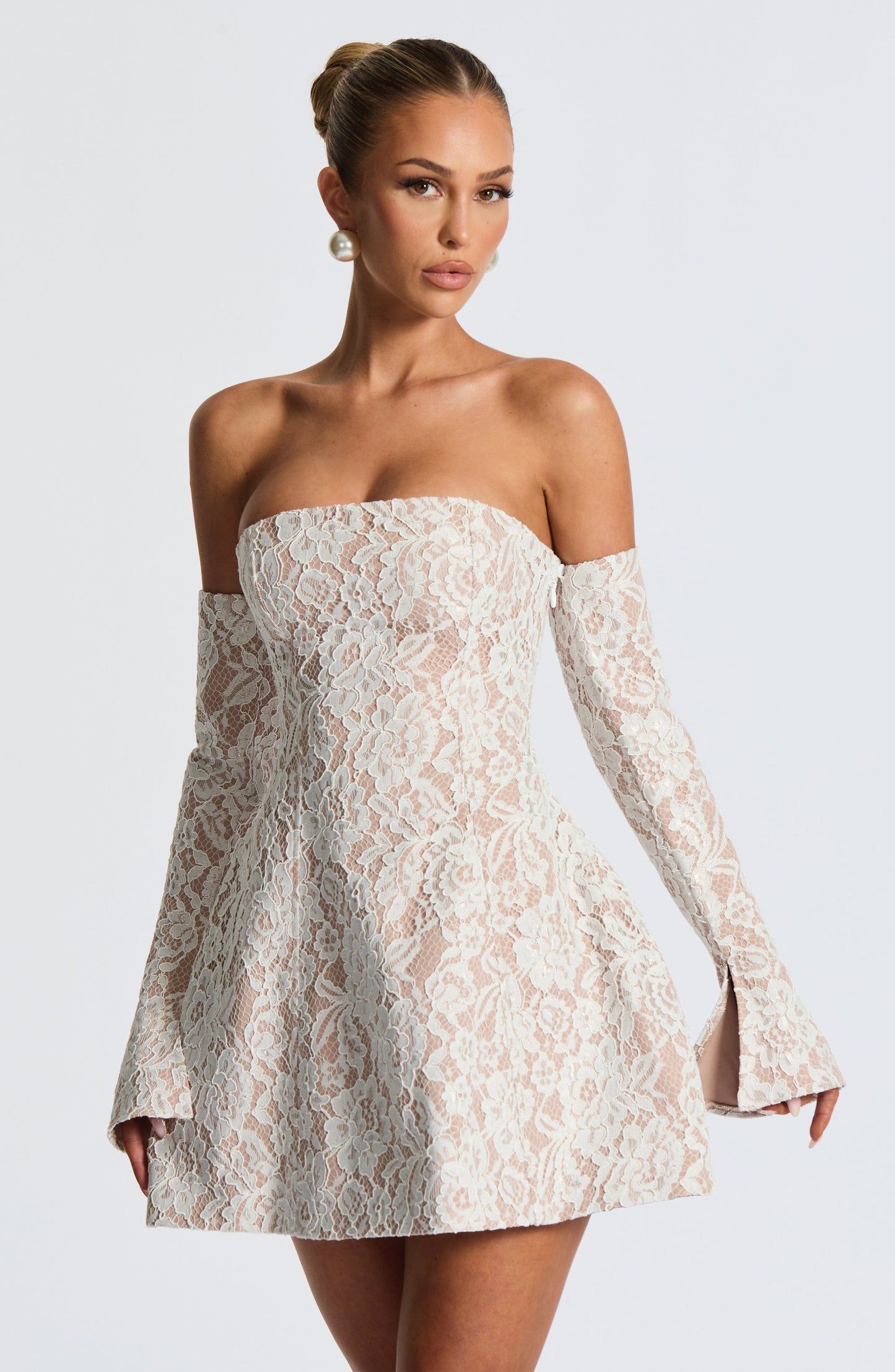 Vestido Mini Salone - Marfil