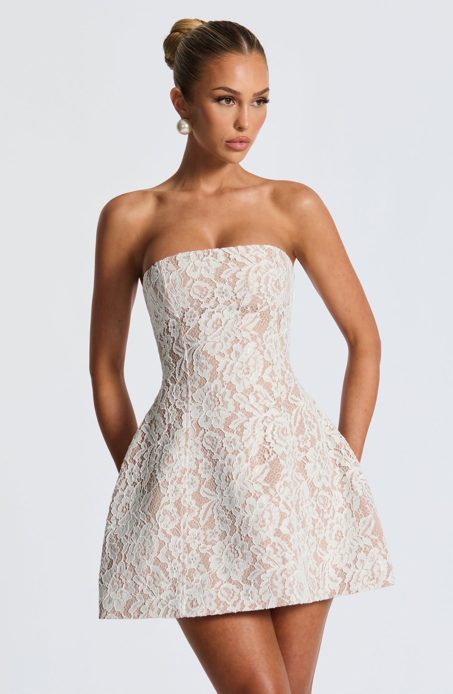 Vestido Mini Salone - Marfil
