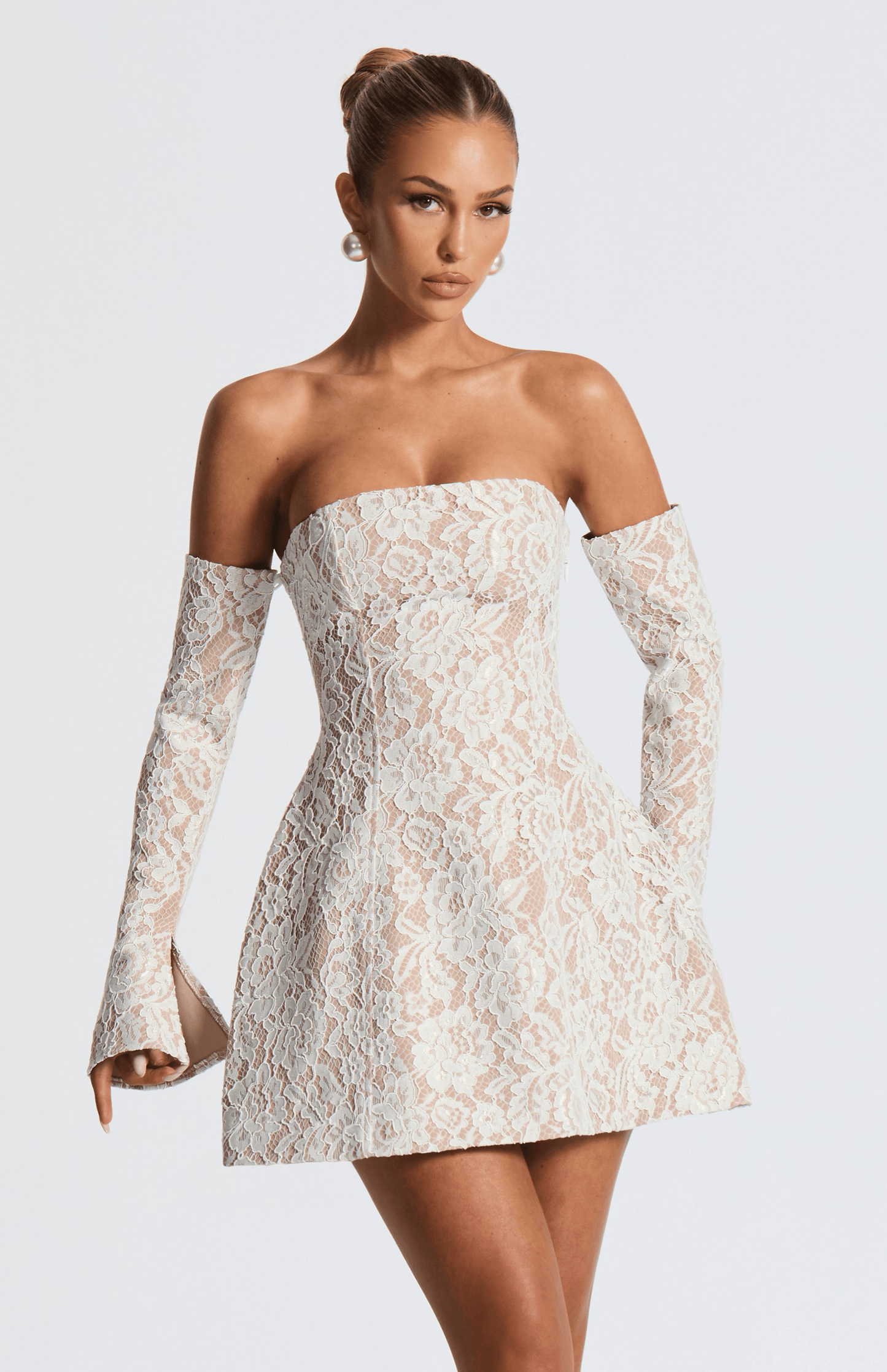 Vestido Mini Salone - Marfil