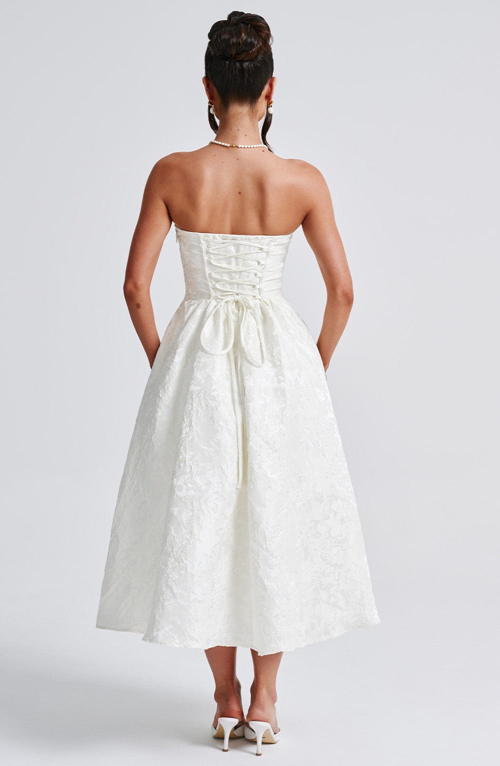 Vestido Midi Saoirse - Marfil