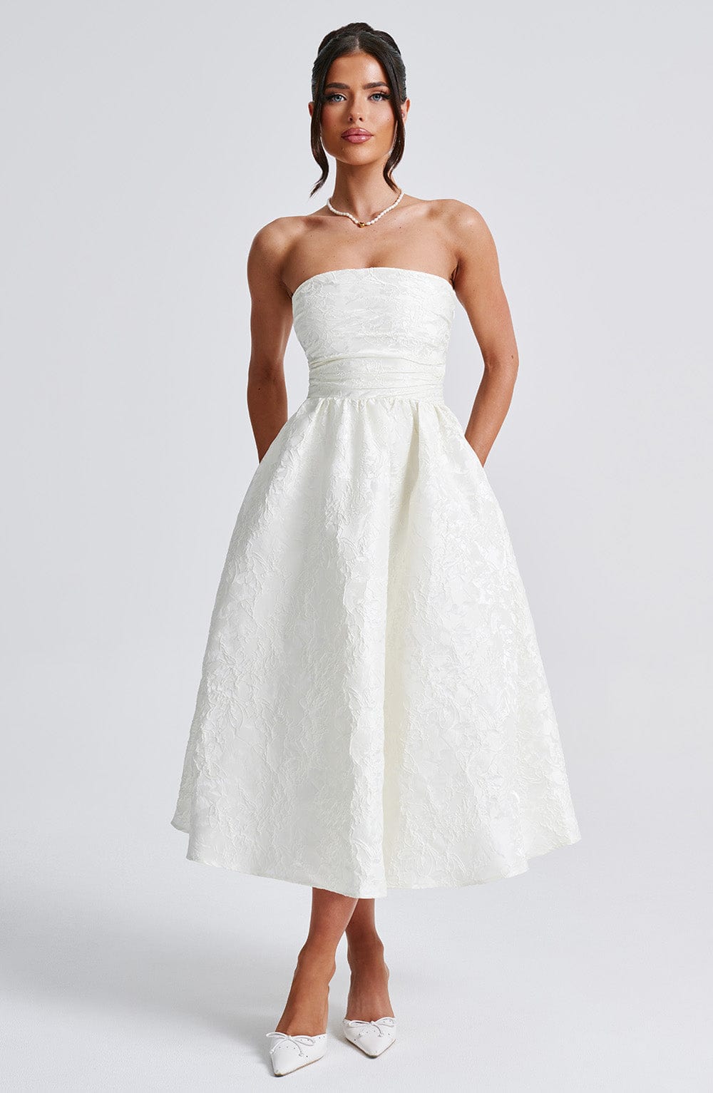 Vestido Midi Saoirse - Marfil