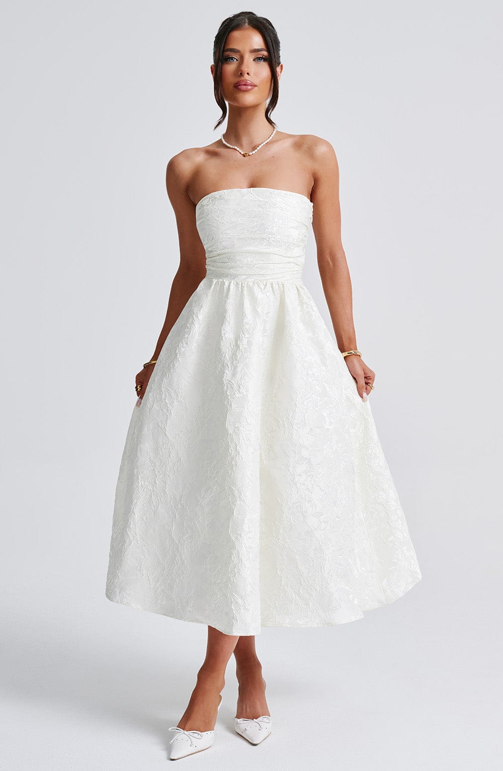 Vestido Midi Saoirse - Marfil
