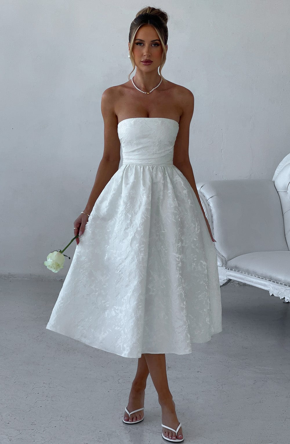 Vestido Midi Saoirse - Marfil