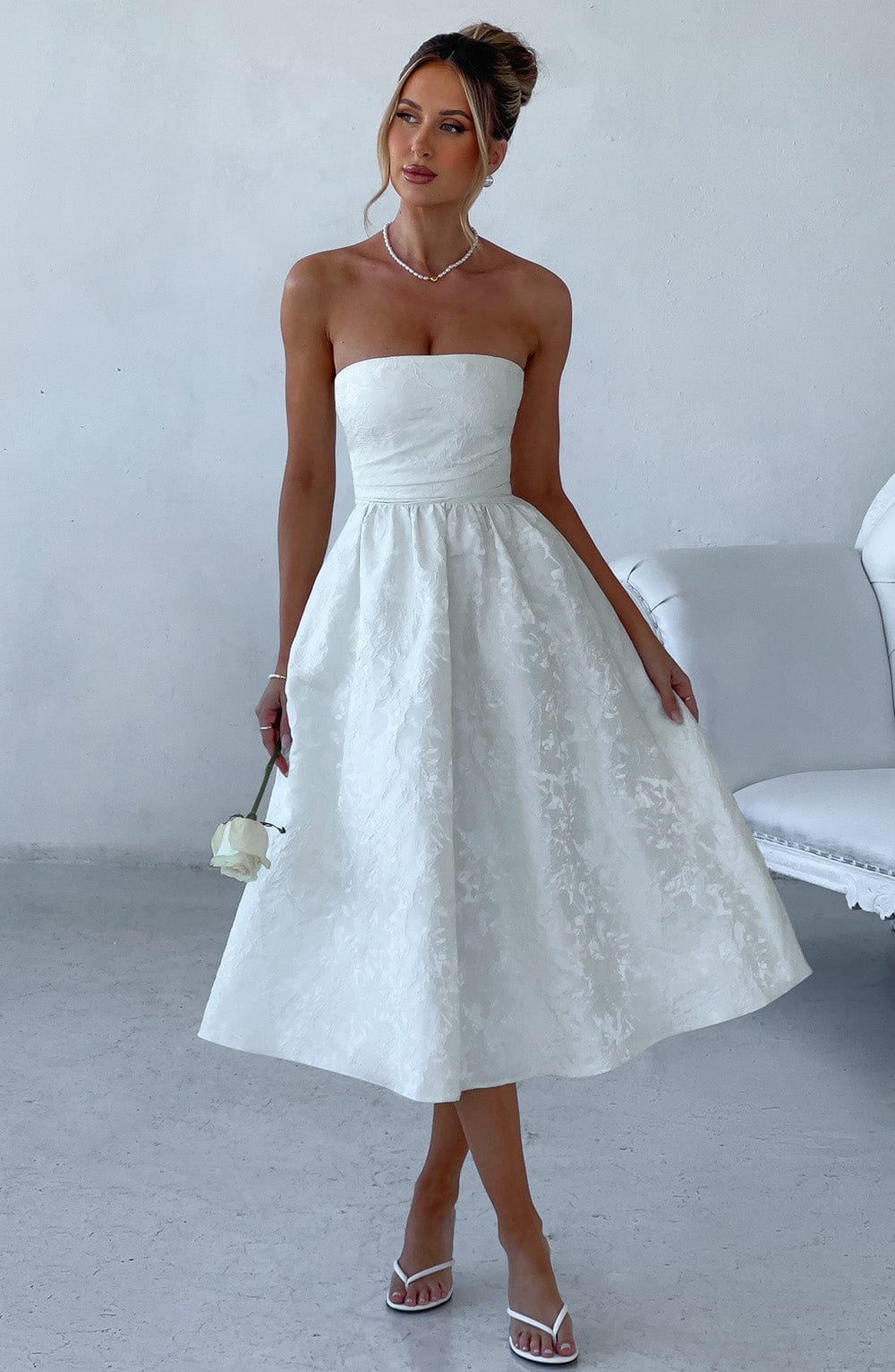 Vestido Midi Saoirse - Marfil