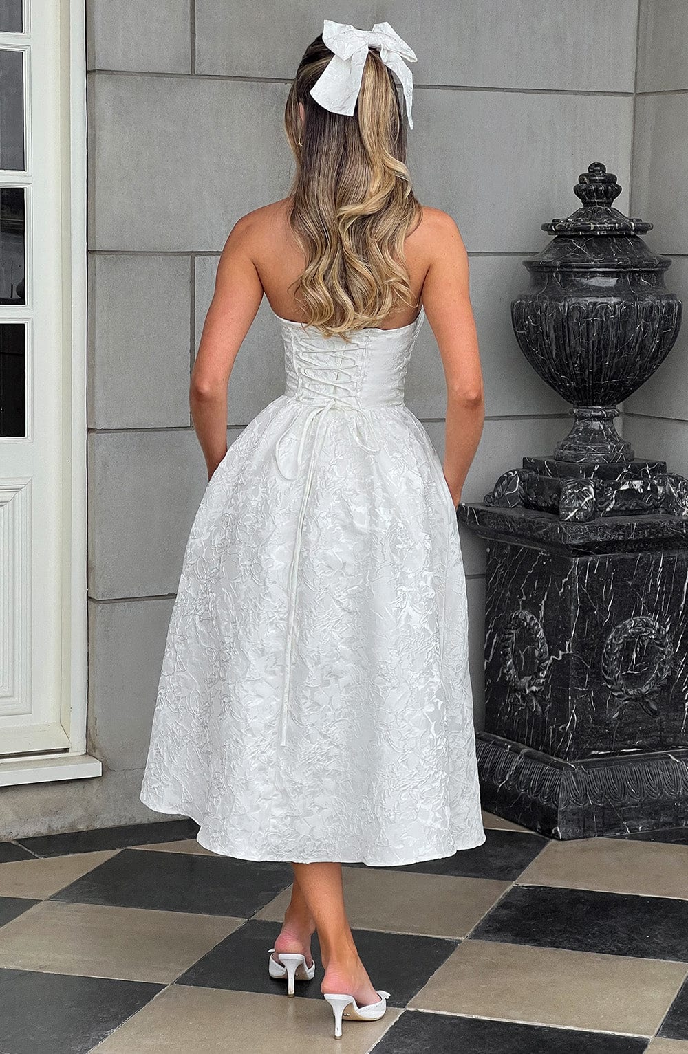 Vestido Midi Saoirse - Marfil