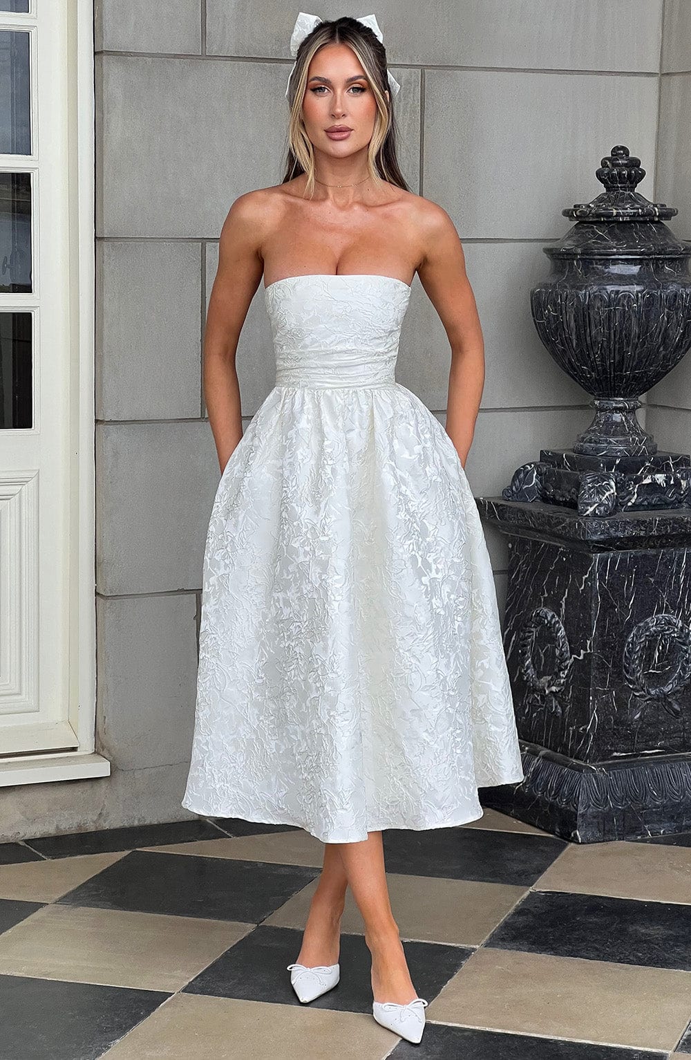 Vestido Midi Saoirse - Marfil