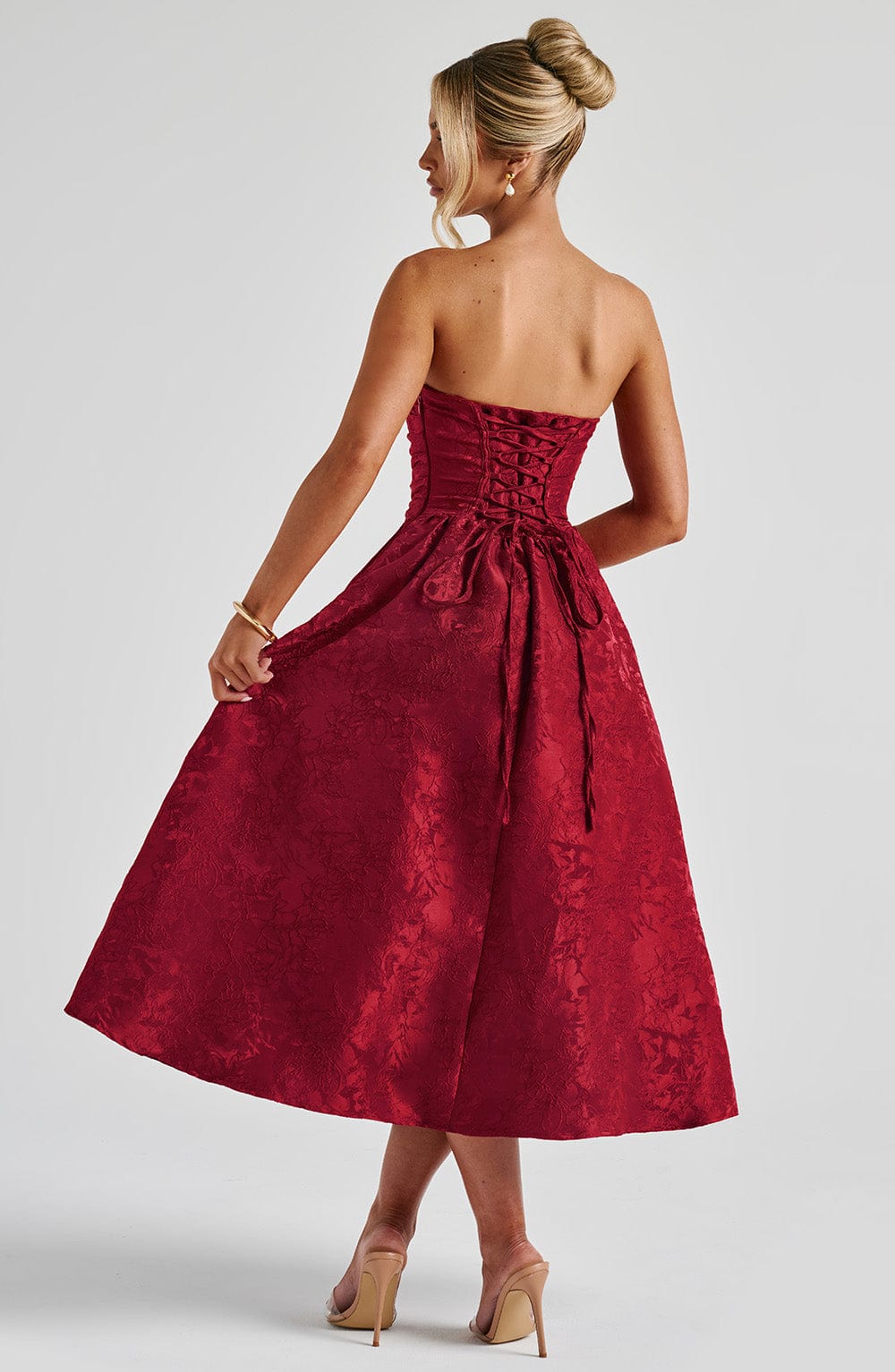 Vestido Midi Saoirse - Rojo