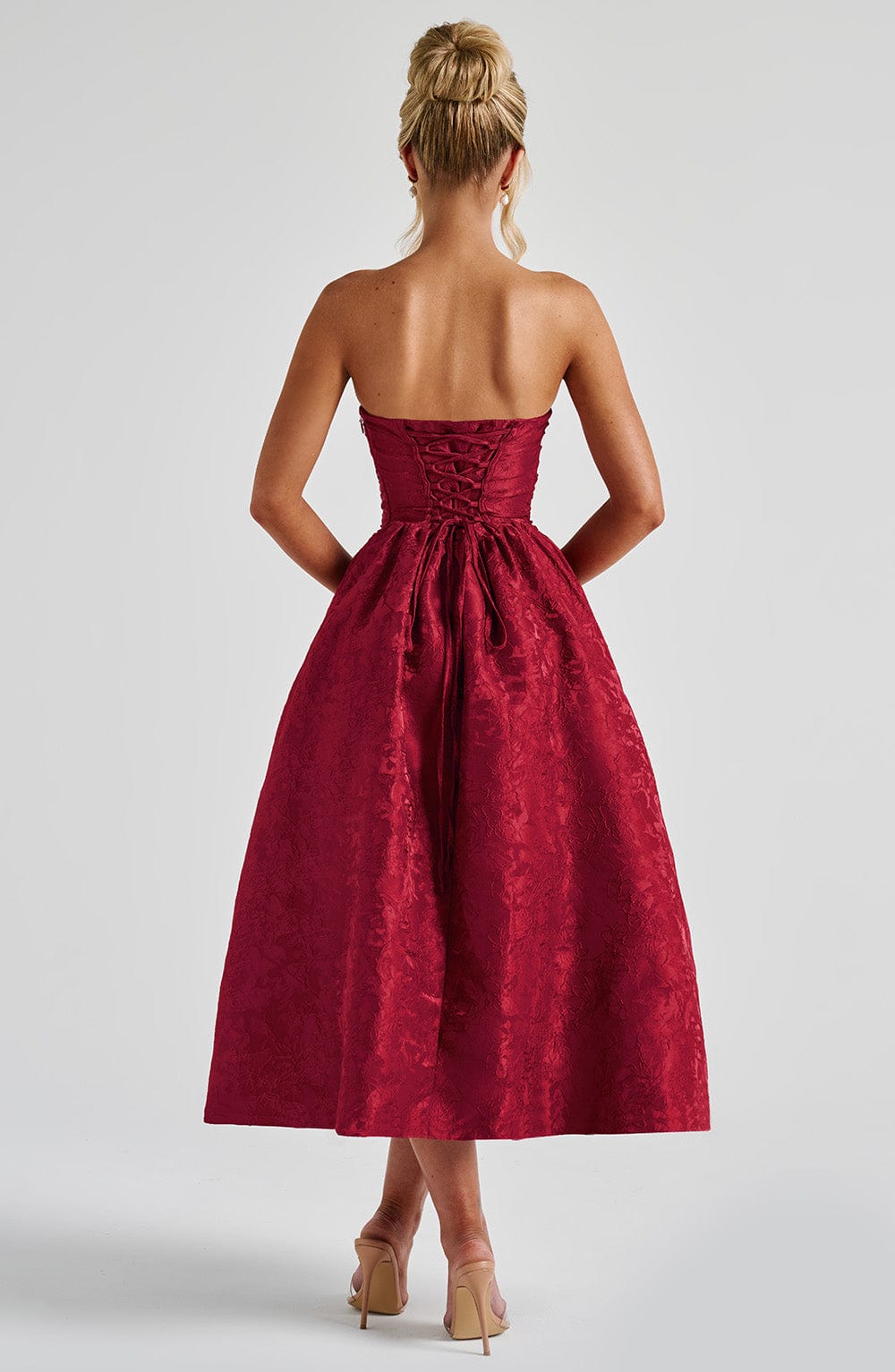 Vestido Midi Saoirse - Rojo