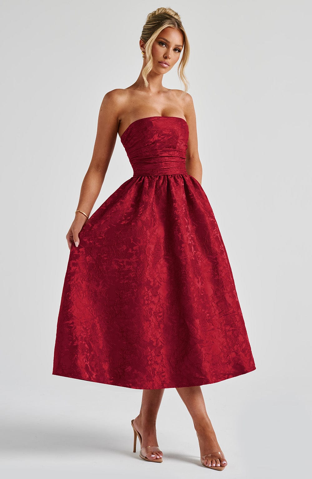 Vestido Midi Saoirse - Rojo