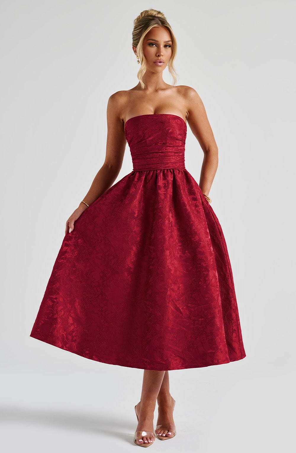 Vestido Midi Saoirse - Rojo