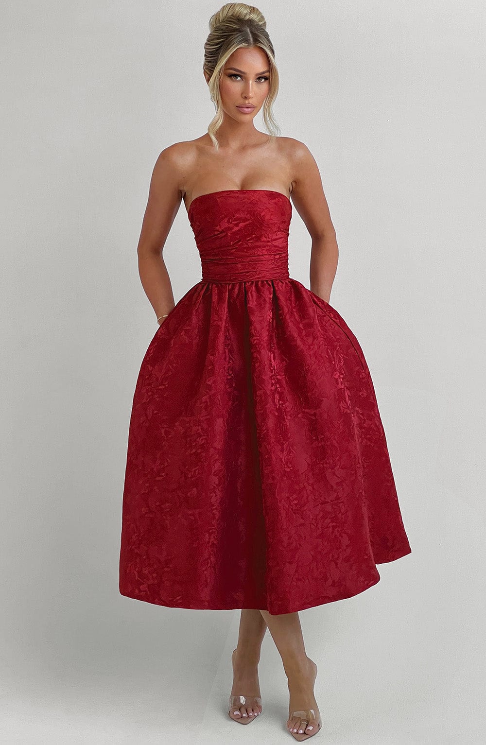 Vestido Midi Saoirse - Rojo