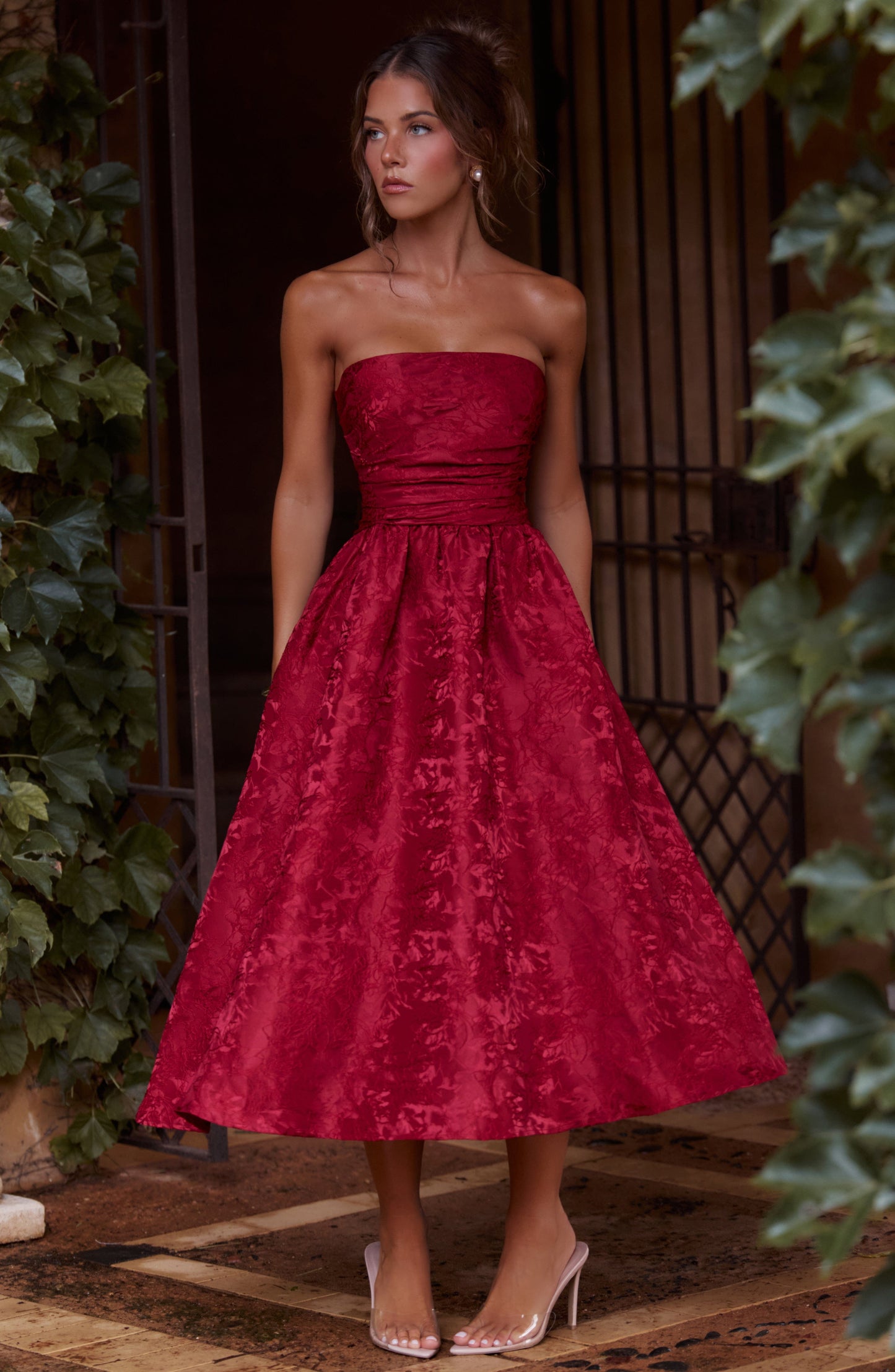 Vestido Midi Saoirse - Rojo