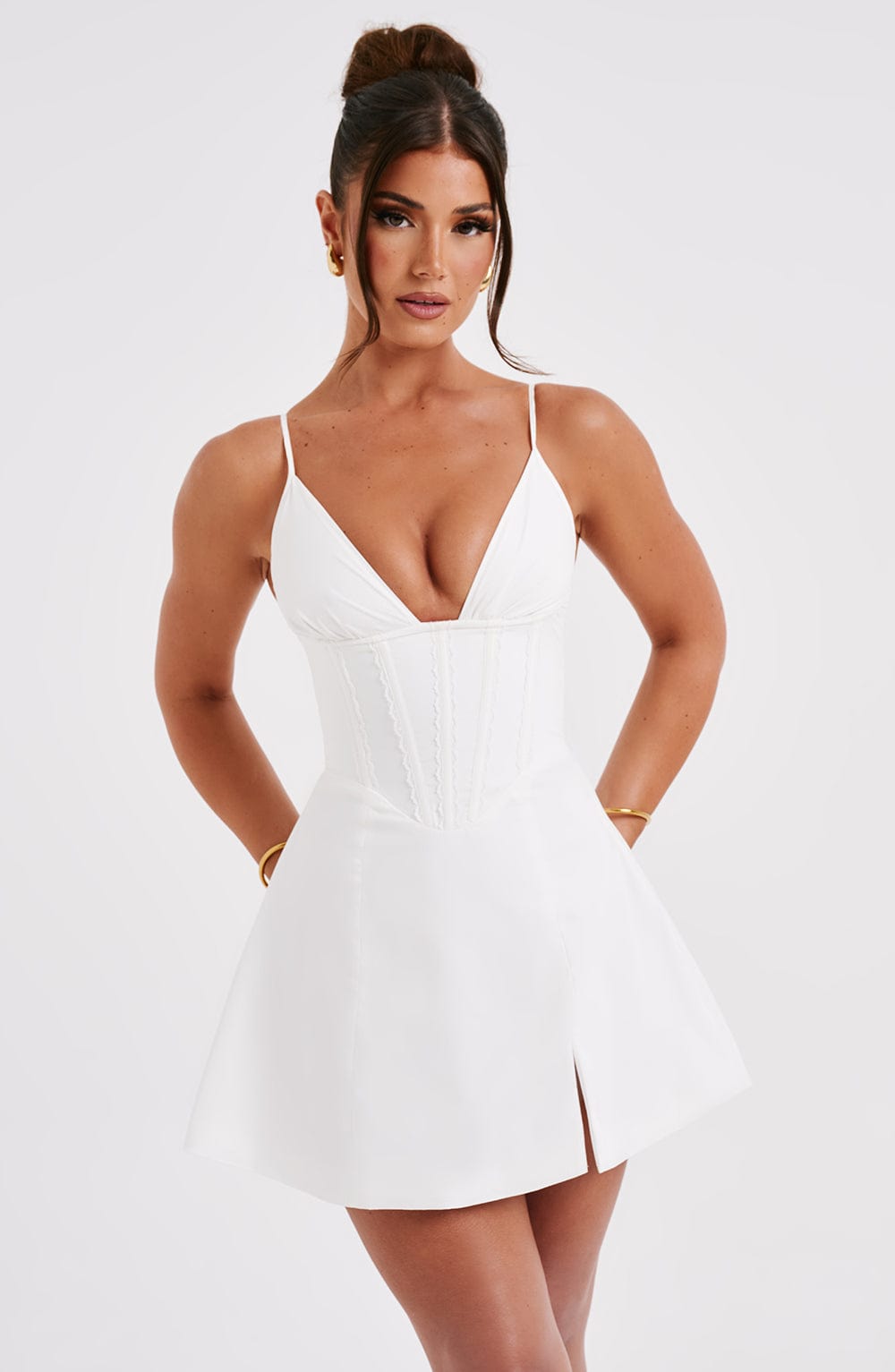 Vestido Mini Sela - Marfil