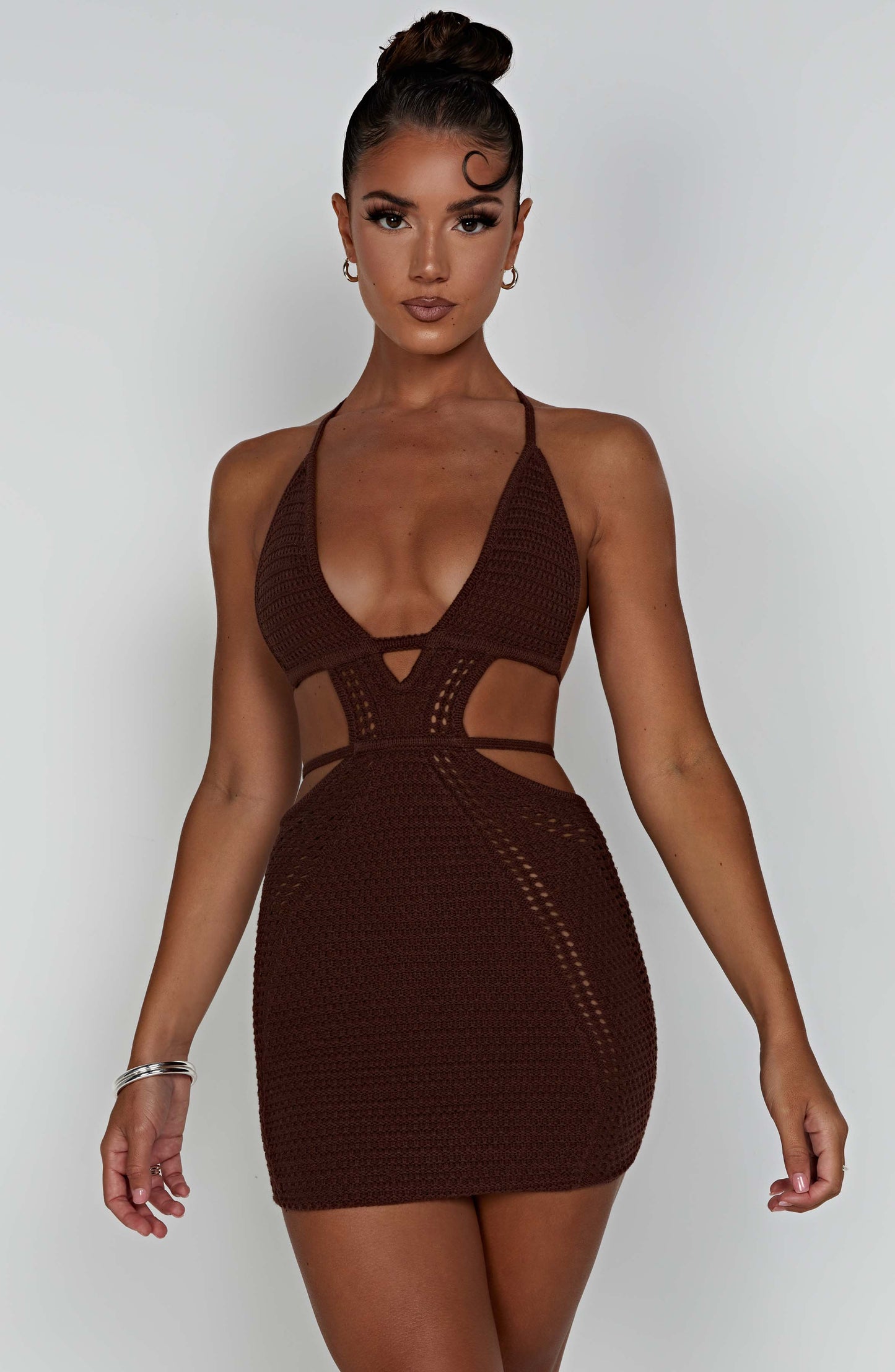Vestido Mini Selena - Chocolate