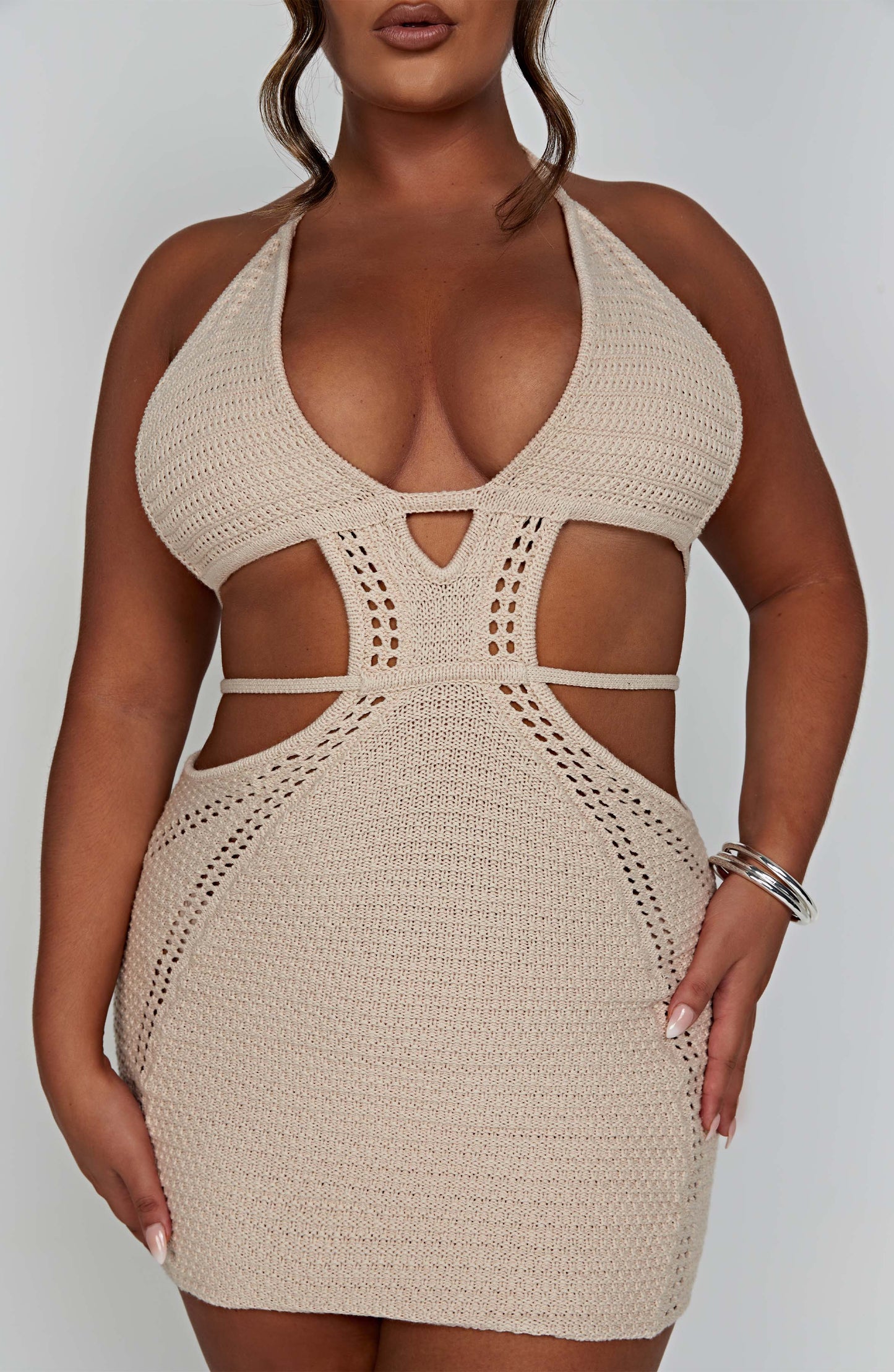 Vestido Mini Selena - Crema