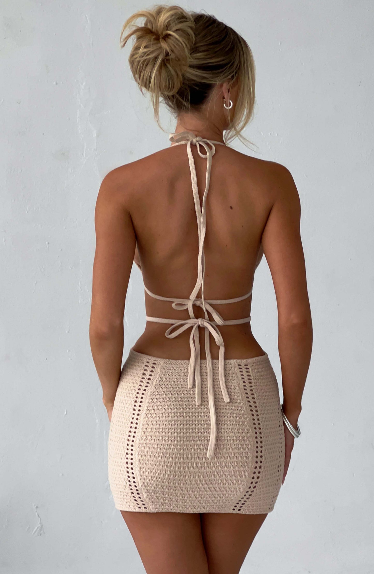 Vestido Mini Selena - Crema