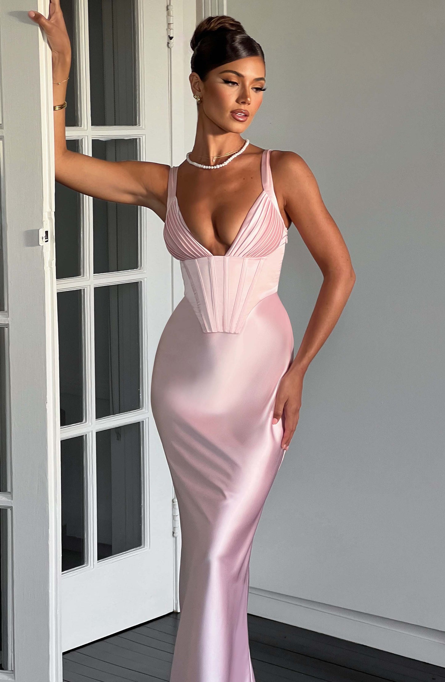 Vestido Maxi Shae - Rosa Claro
