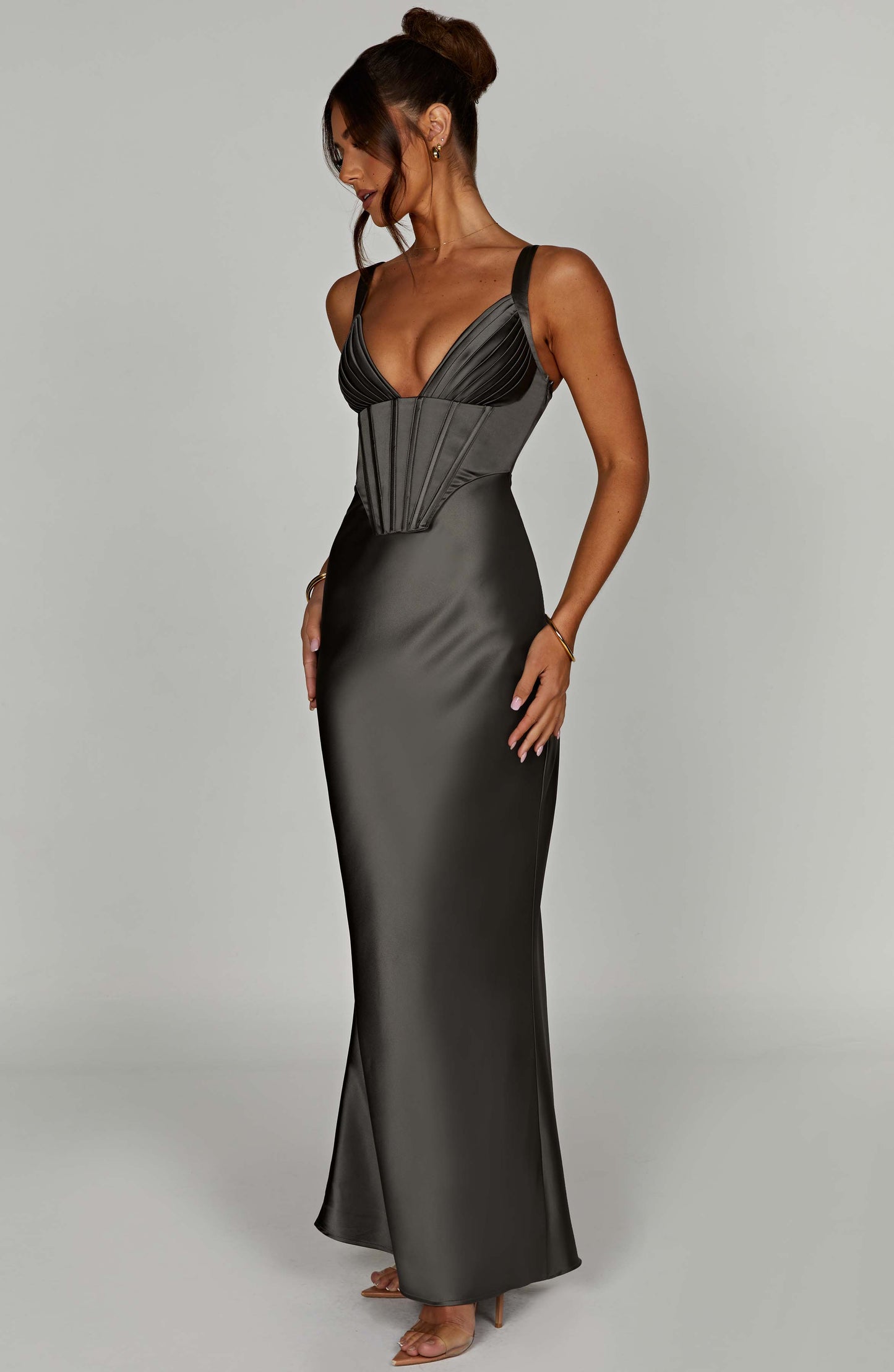 Vestido Maxi Shae - Carbón