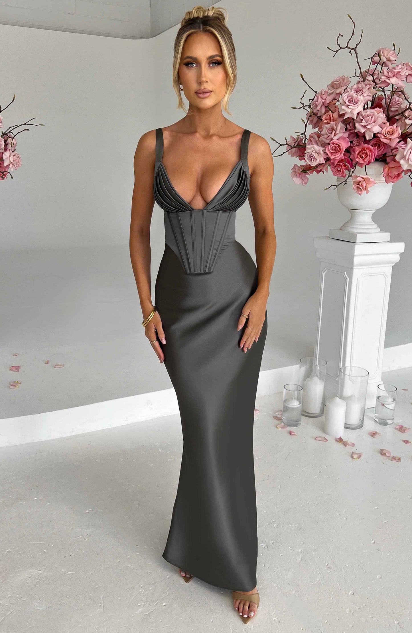 Vestido Maxi Shae - Carbón