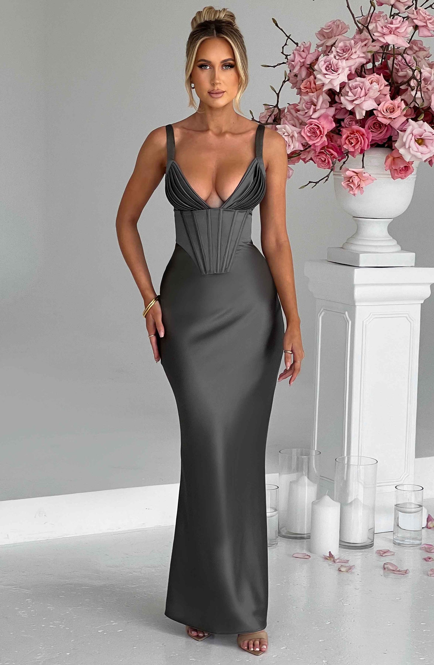 Vestido Maxi Shae - Carbón