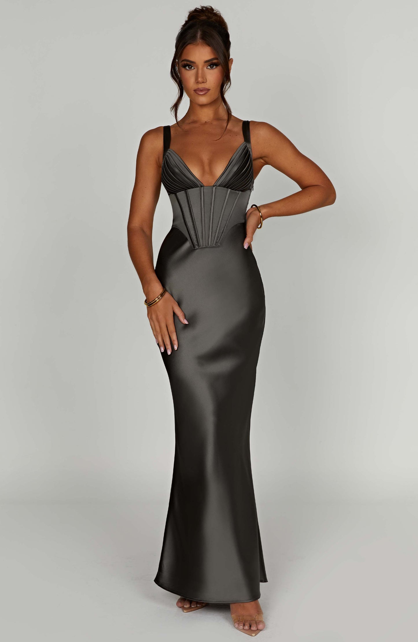 Vestido Maxi Shae - Carbón