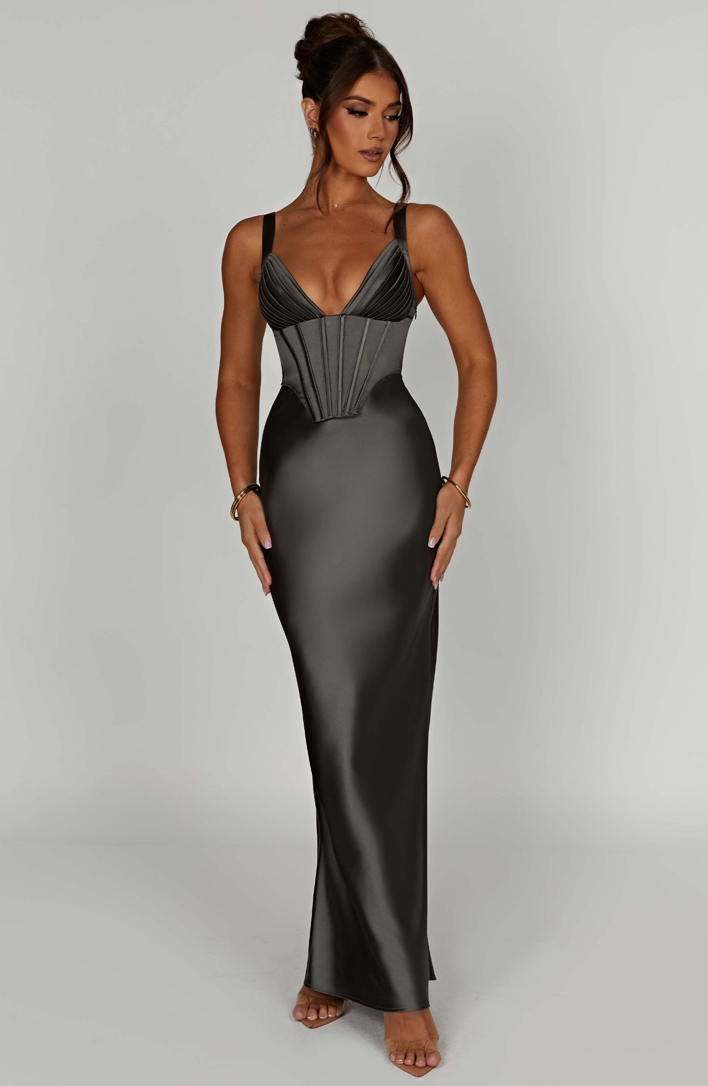 Vestido Maxi Shae - Carbón