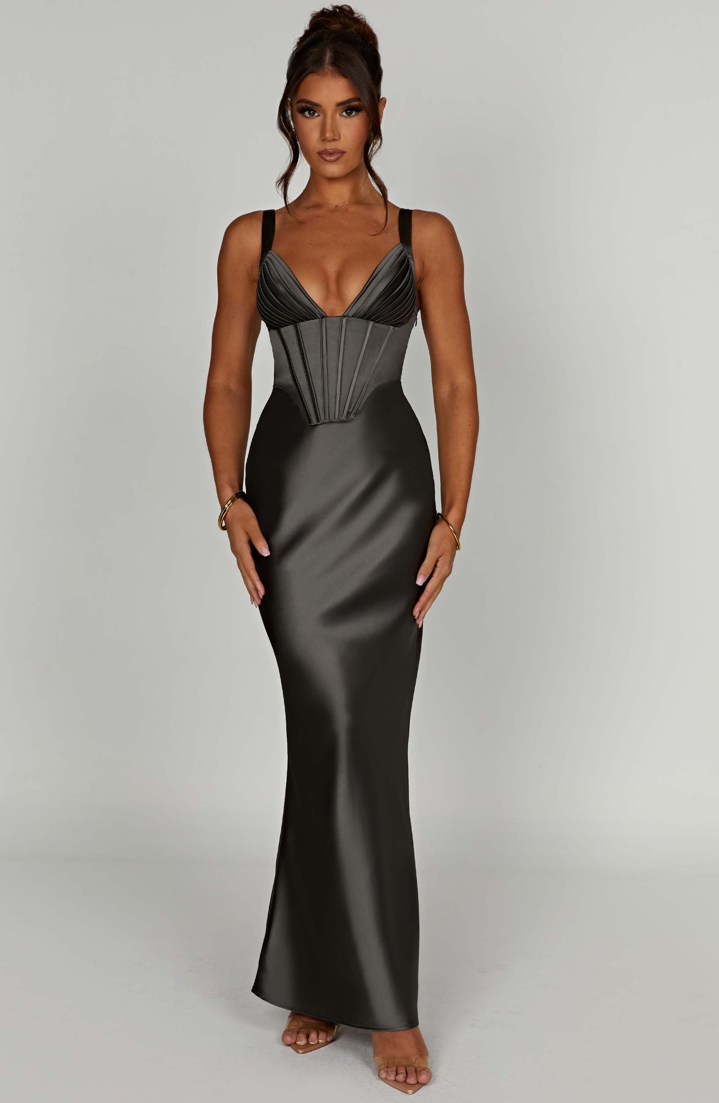 Vestido Maxi Shae - Carbón