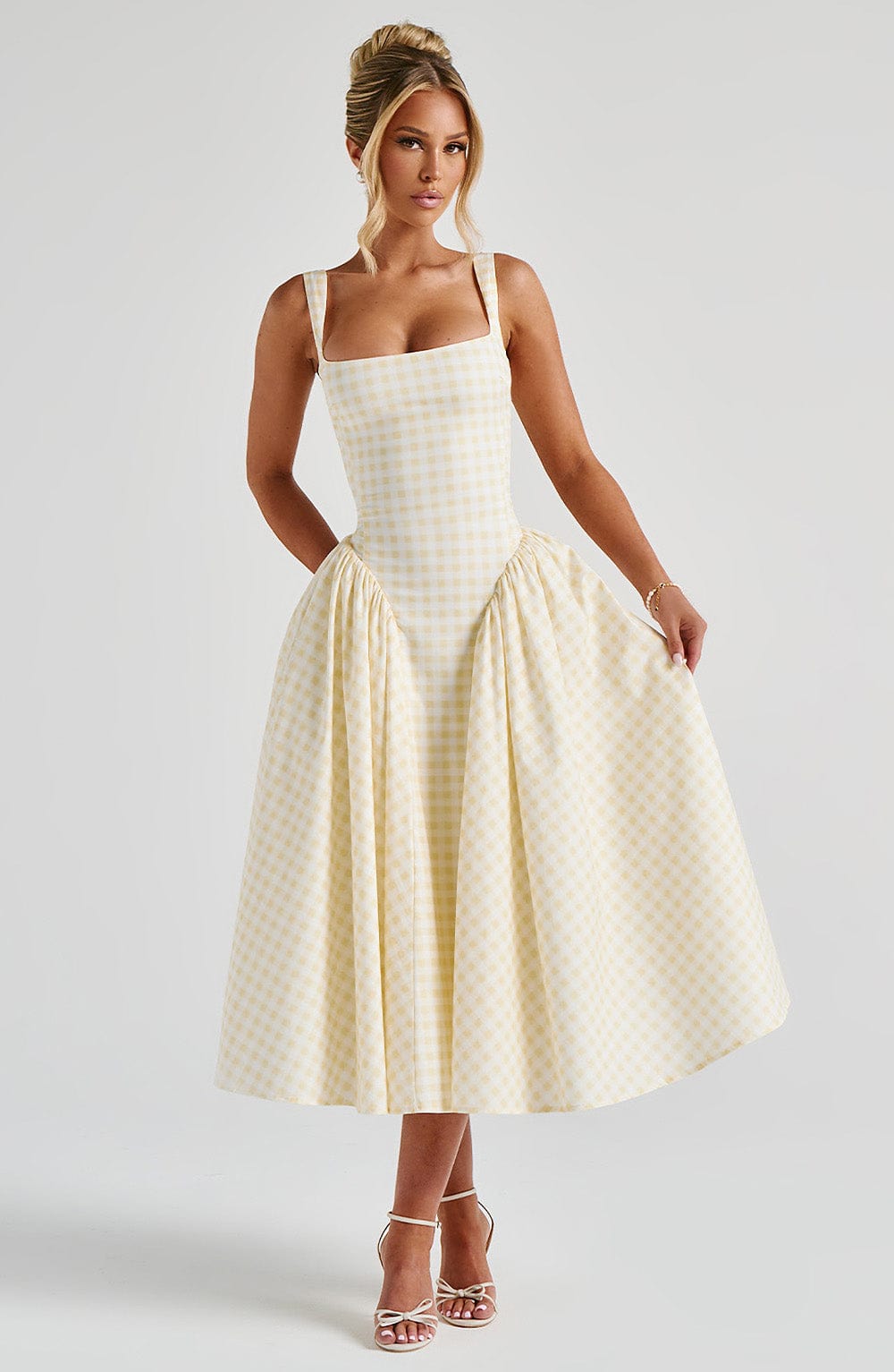 Vestido Midi Sherrie - Gingham de Limón