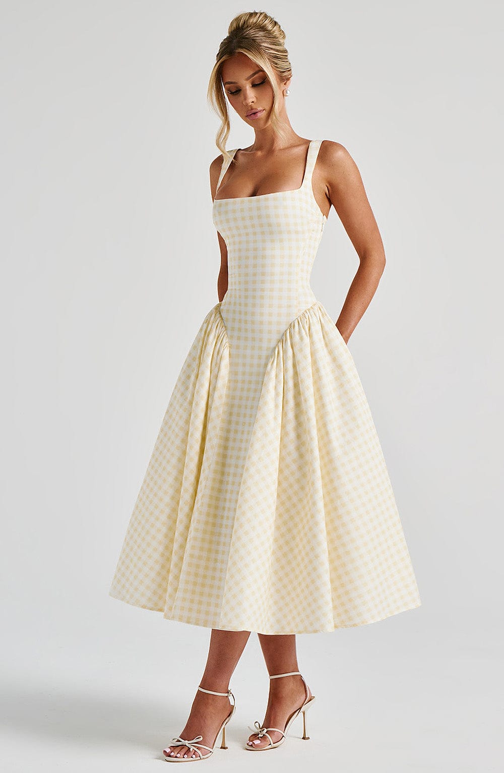 Vestido Midi Sherrie - Gingham de Limón