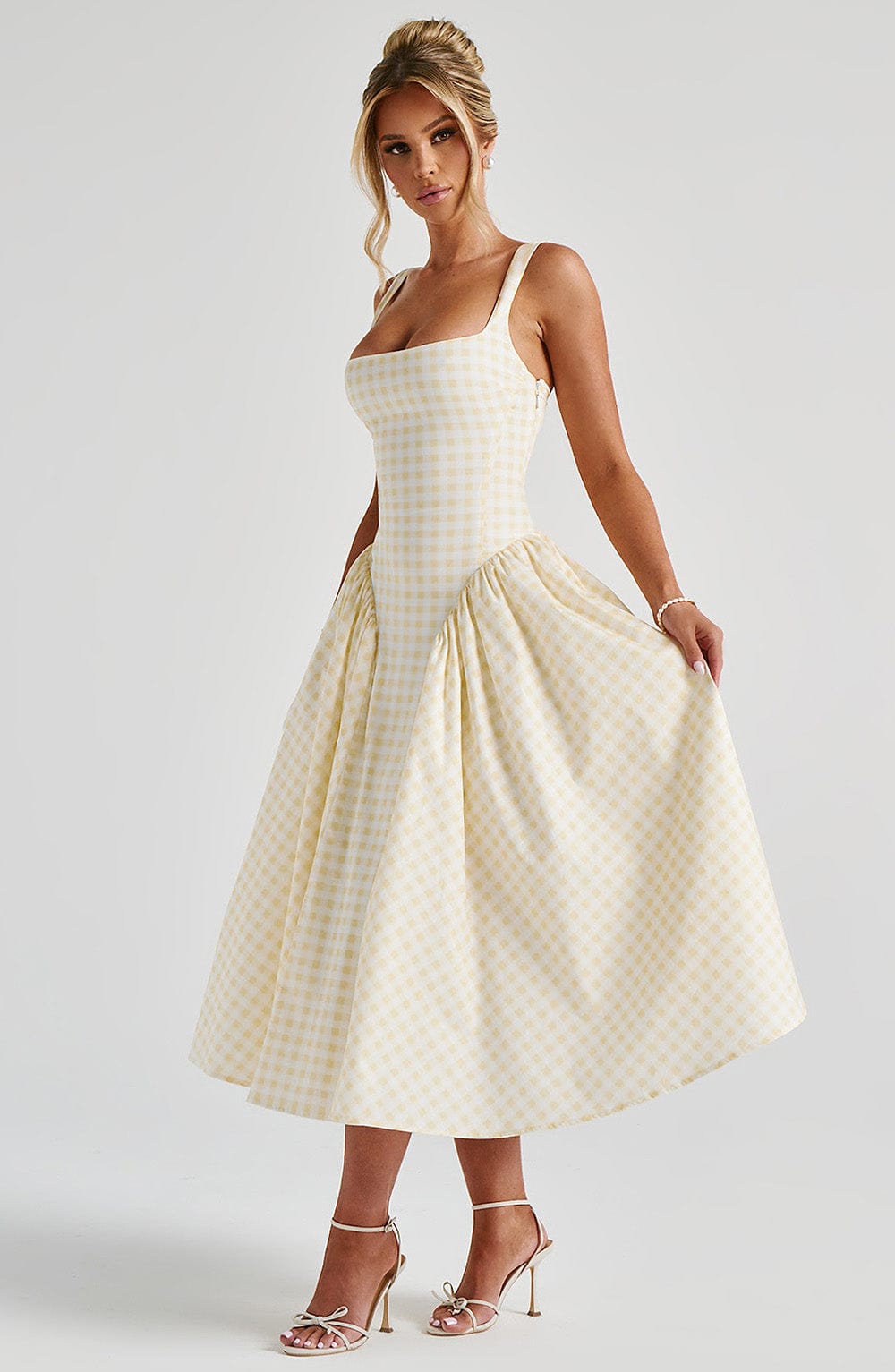 Vestido Midi Sherrie - Gingham de Limón