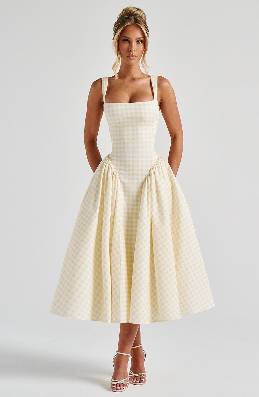 Vestido Midi Sherrie - Gingham de Limón