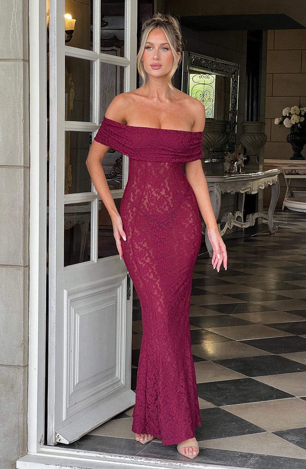 Vestido Maxi Stephanie - Burdeos