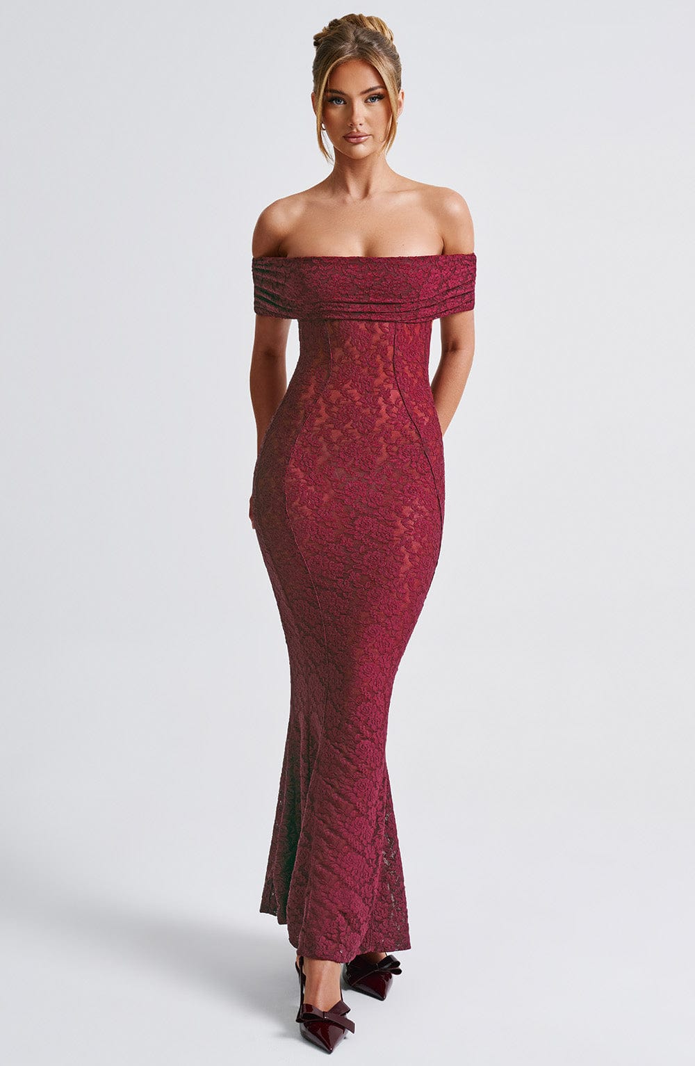 Vestido Maxi Stephanie - Burdeos