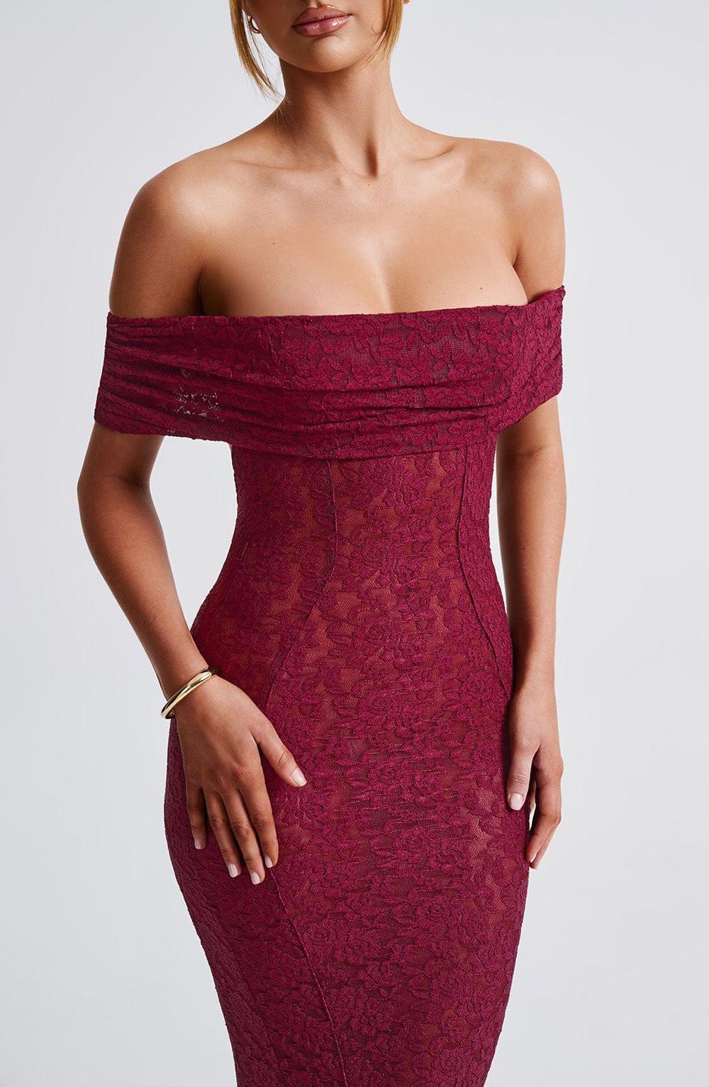 Vestido Maxi Stephanie - Burdeos