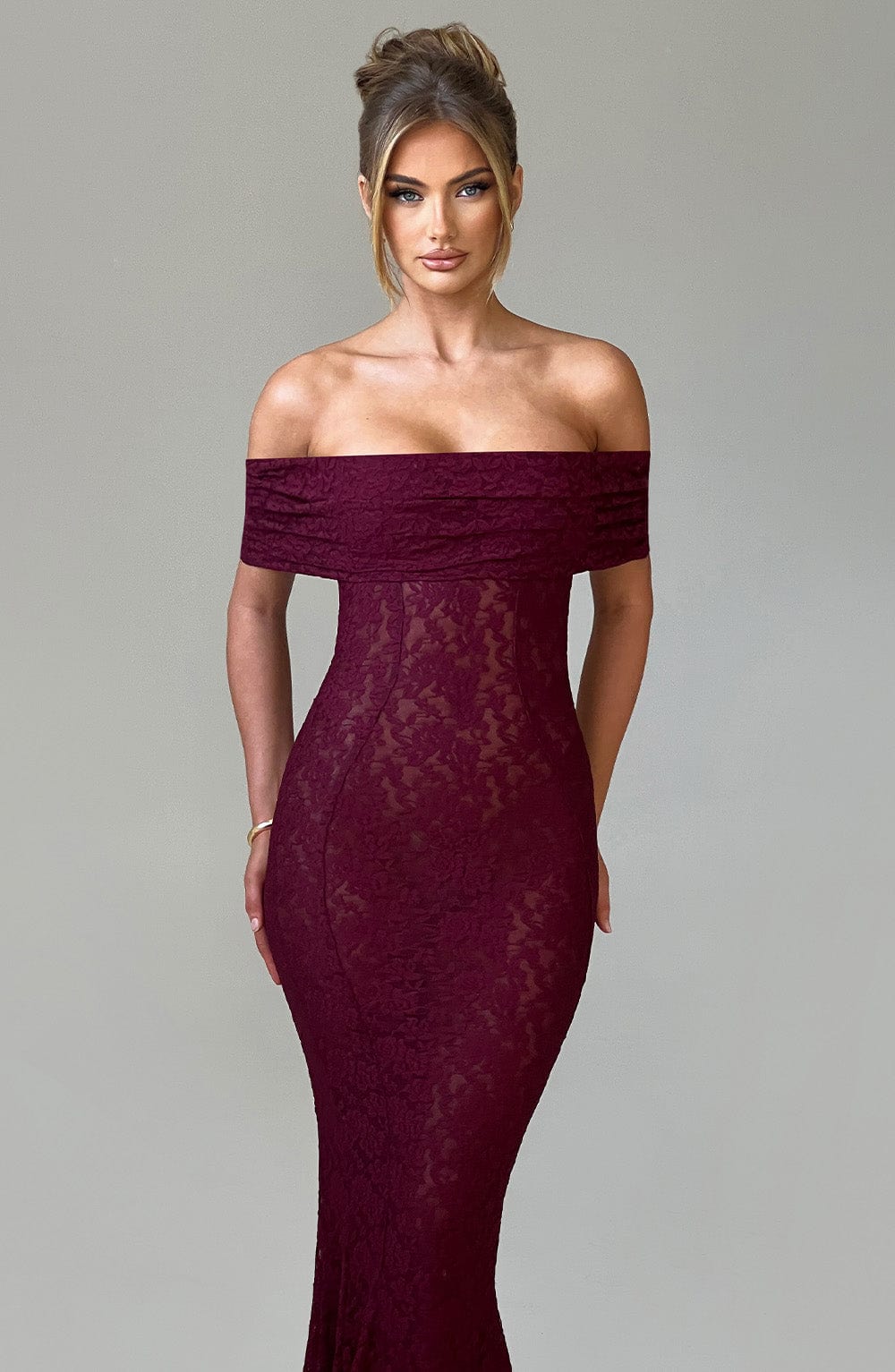 Vestido Maxi Stephanie - Burdeos
