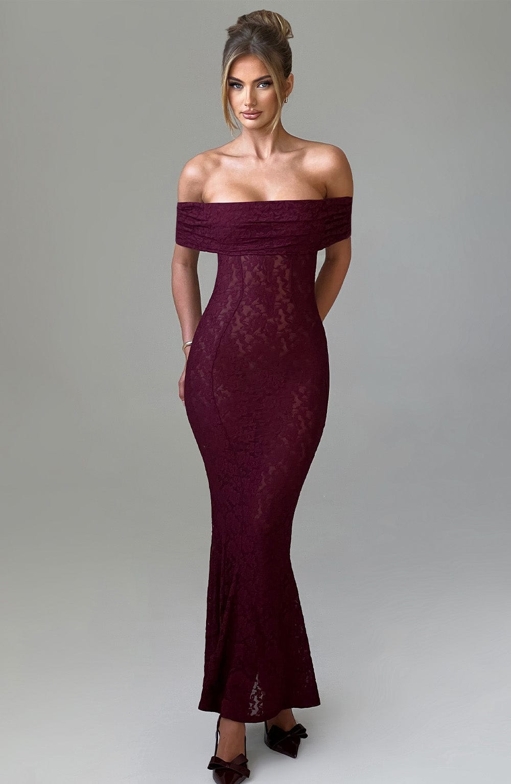 Vestido Maxi Stephanie - Burdeos