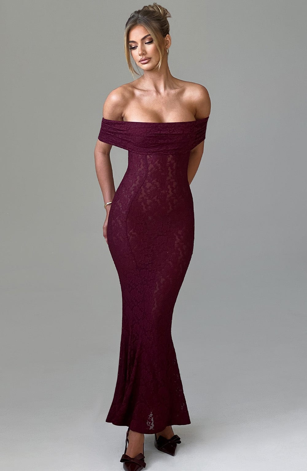 Vestido Maxi Stephanie - Burdeos
