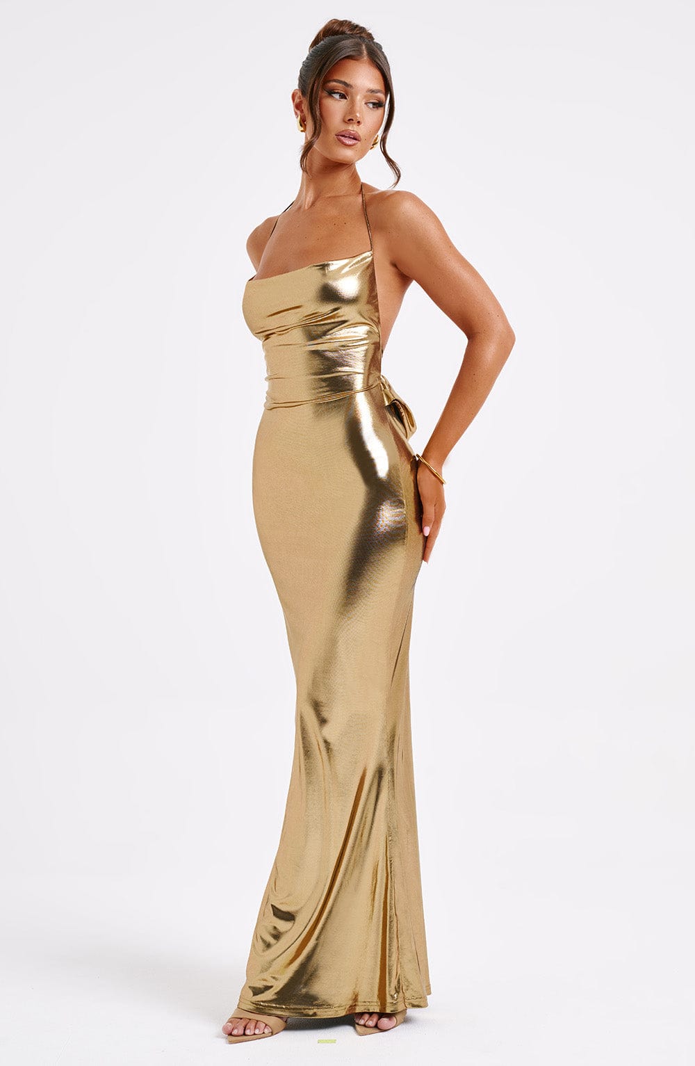 Vestido Maxi Talisa - Dorado